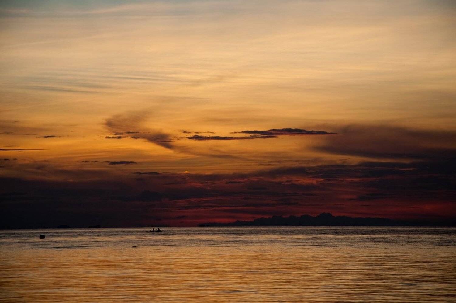 закат, океан, море, остров, Alexander