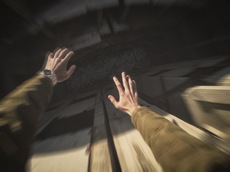 hands, POV, fall, danger Fall фото превью