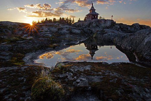Закат на каменном острове