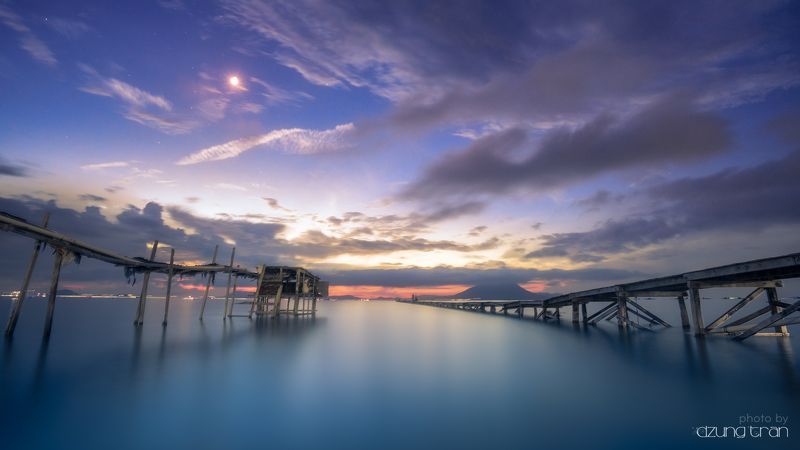 #seascape #smooth #longexposure #pearl #bridge Dreamy night фото превью