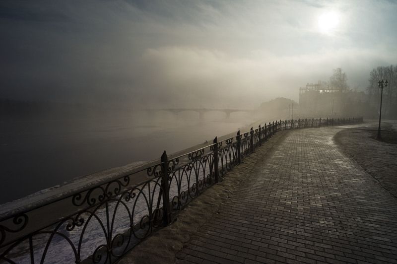 пейзаж туман весна любовь  фото превью