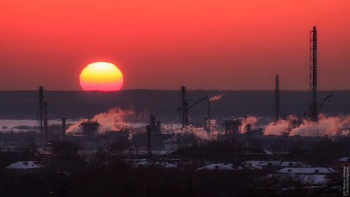 Industrial sunset