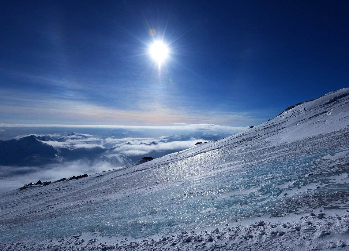 Кавказ, Эльбрус, Лёд, Гало, Сергей Седов