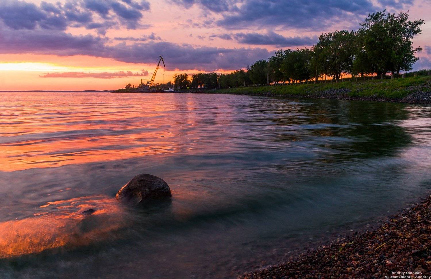 дубна, пейзаж, закат, canon, Андрей Олонцев