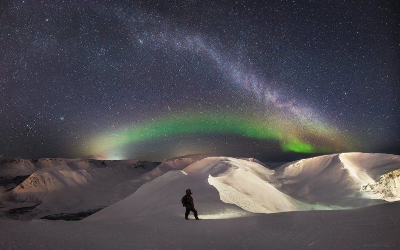 Млечный путь над Хибинами фото превью