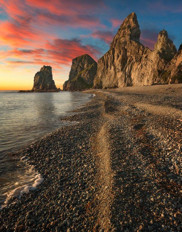 Приморский край заповедник рассвет море солнце Дальневосточные мотивы фото превью