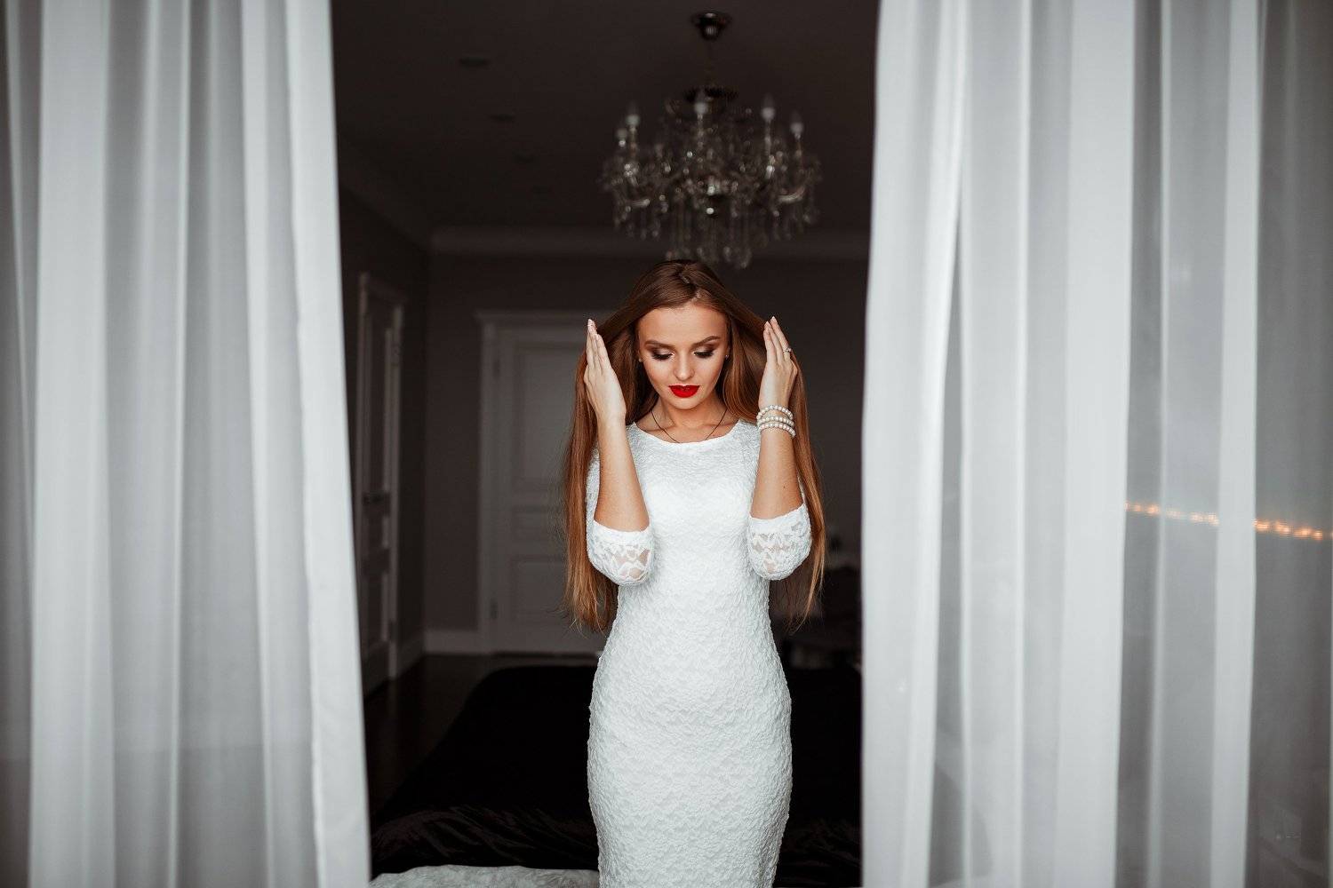 девушка, платье, портрет, Егор Конабевцев