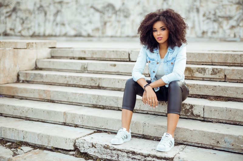 girl, model, black, brown, young, beauty, eyes, hair, sexy, retouch, canon, art, sigma, 50mm, color Salako Denisa фото превью