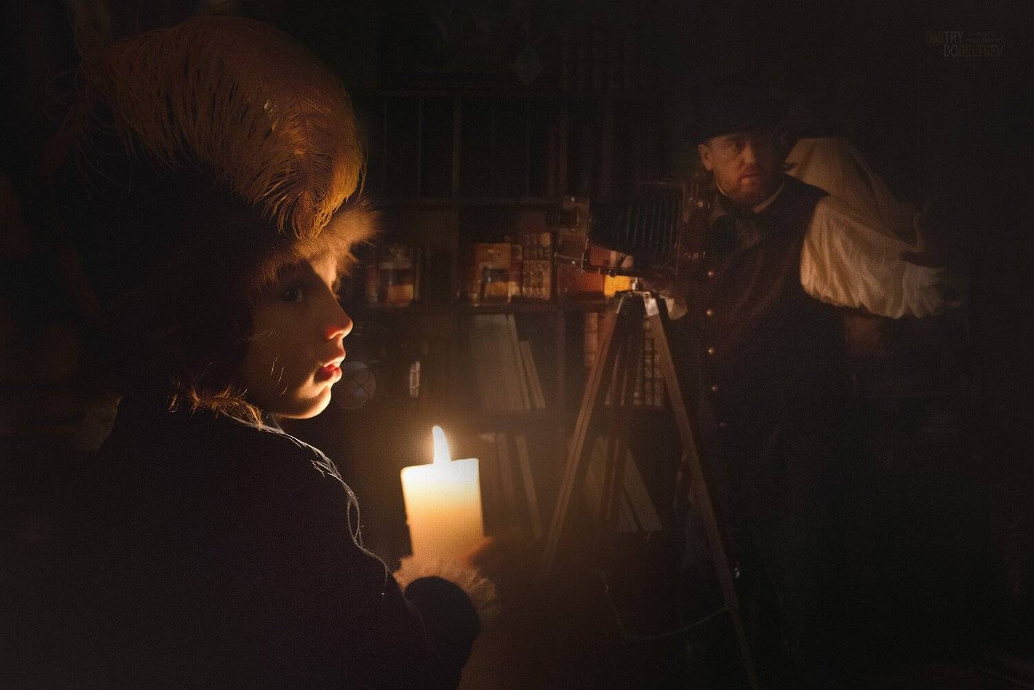 девочка, свеча, фотограф, фотоаппарат, Дмитрий Додельцев