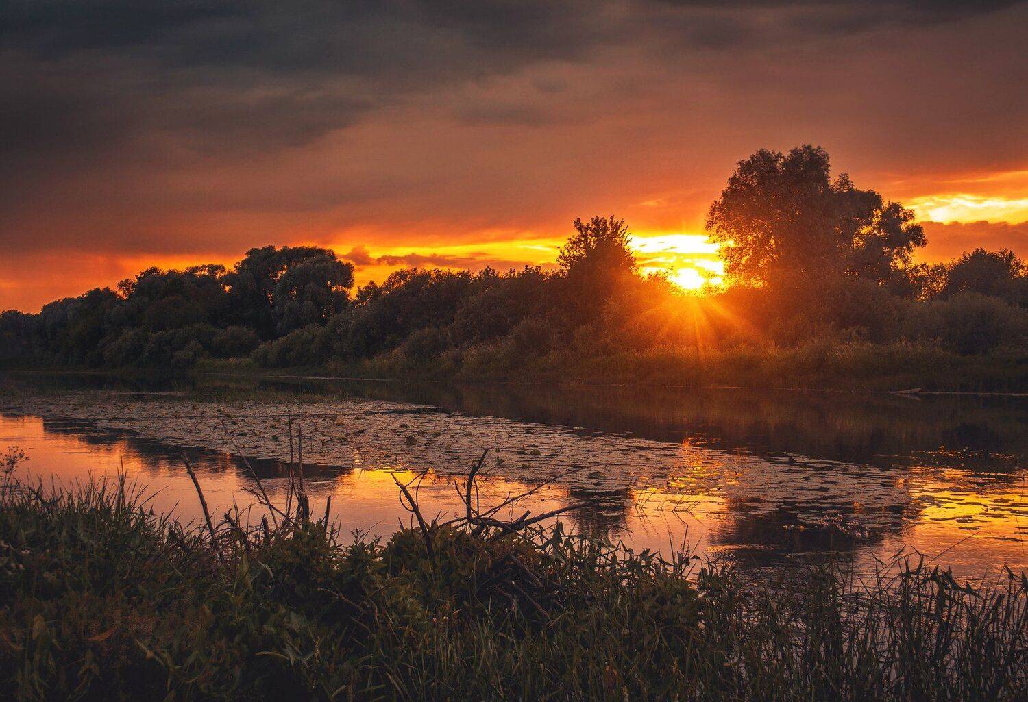 фото, природа, закат, пейзаж, гроза, лето, Екатерина