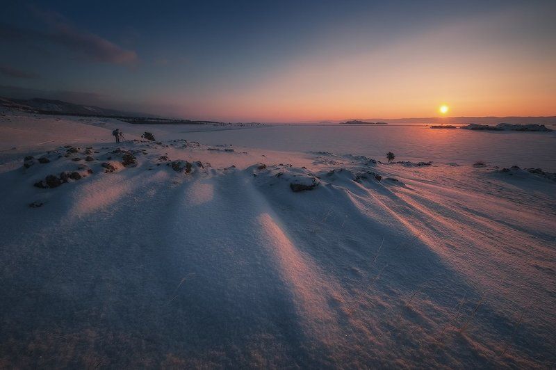 байкал Рассвет на мысе Хадарта... фото превью