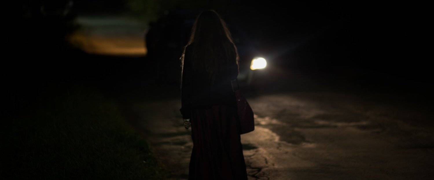 Вечер, Машина, Свет, Цвет, Контур, Девушка, Улица, Виктор Бертяев