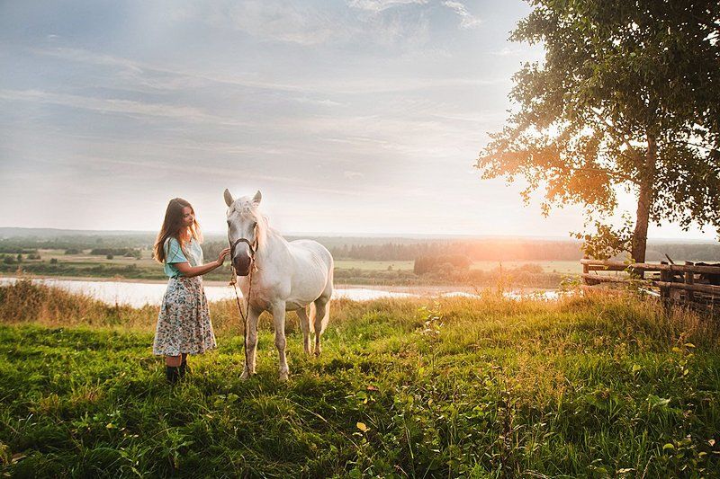 Вечер в деревне фото превью
