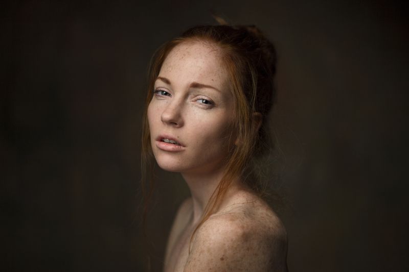 девушка, 2017, портрет, portrait, глаза, прическа, pretty, рыжая Oksana фото превью