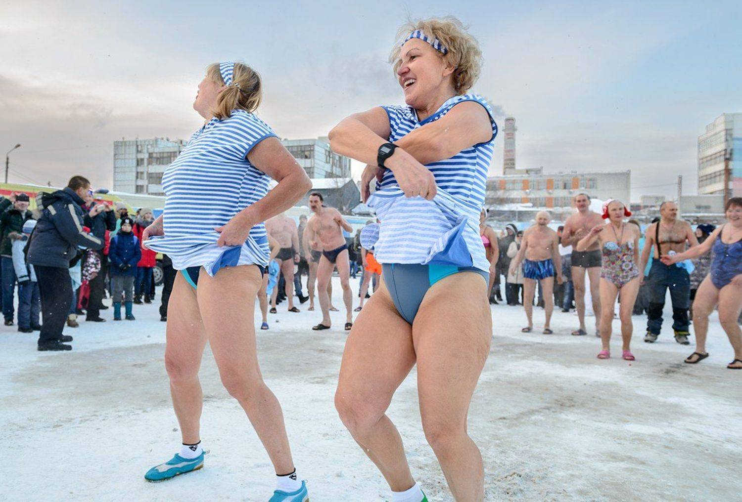 Зима, ЗОЖ, моржи, Владислав Никишин