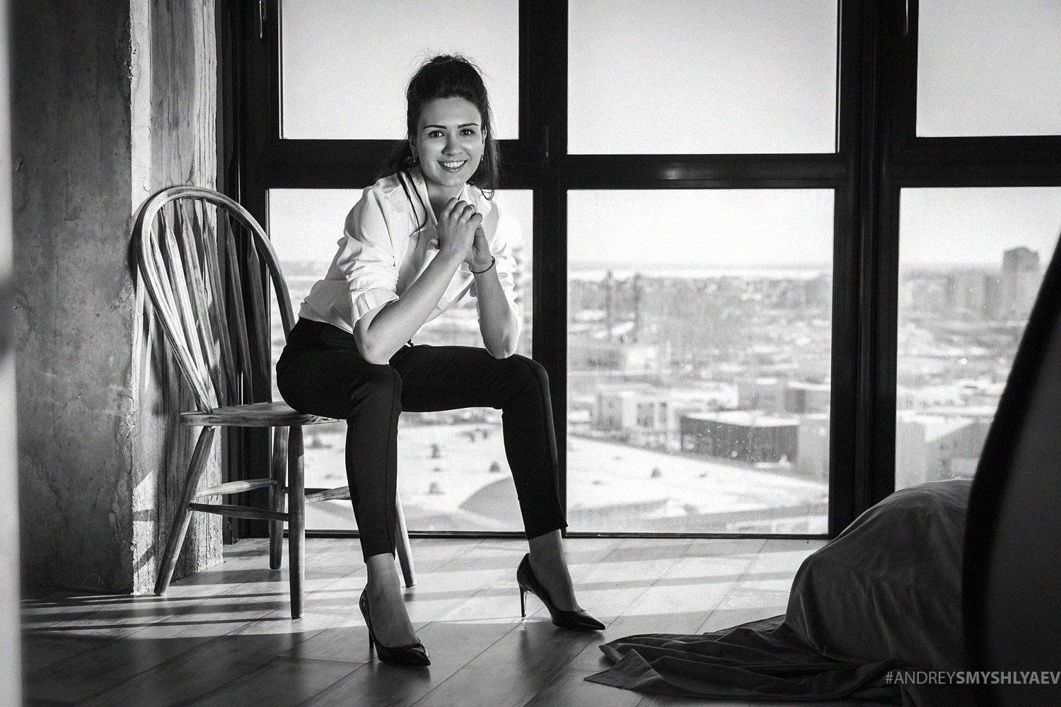 девушка, портрет, смышляев, дневной свет, черно- белое, girl, bw. daylight, blackandwite, smyshlyaev, Андрей Смышляев