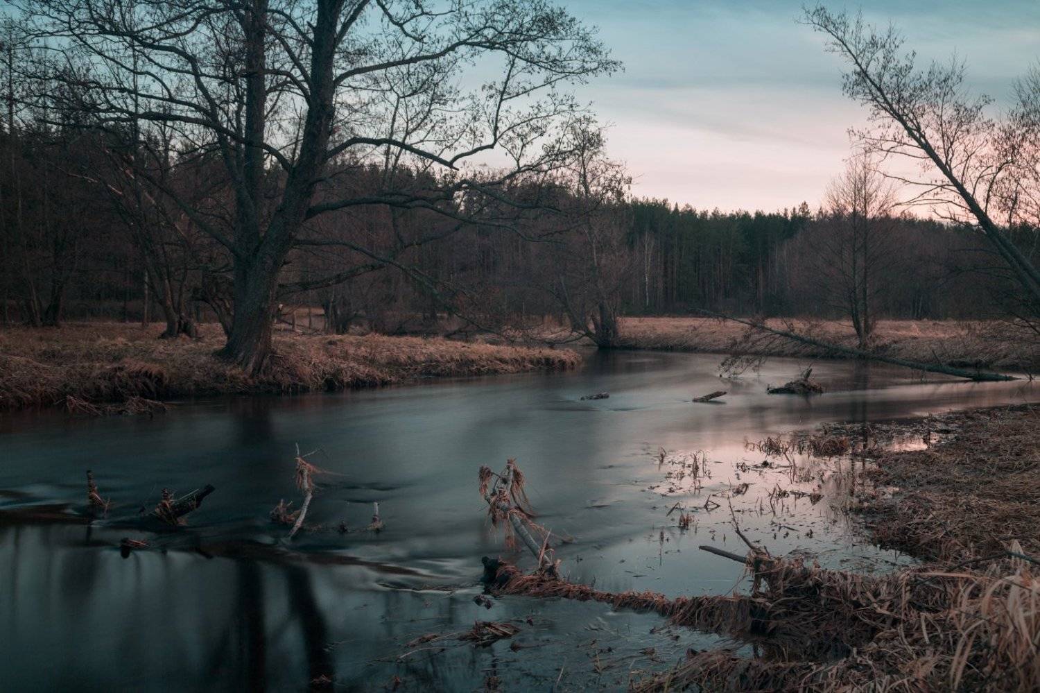 Весна, Март, река Уша, Михаил Кушнер