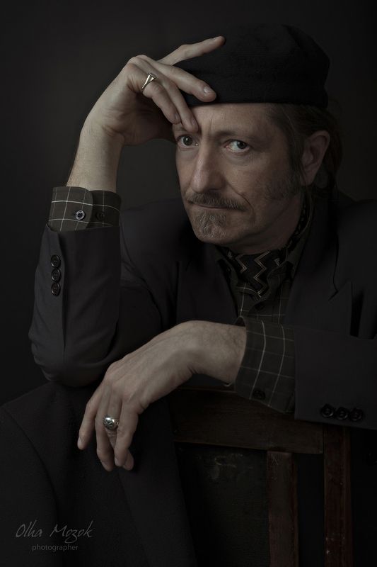 фото, фотография, фотопортрет, фотостудия, студийная фотография, Полтава, Украина, художник, поэт, Олег Мингалев, Ольга Мозок Художник и поэт Олег Мингалев фото превью