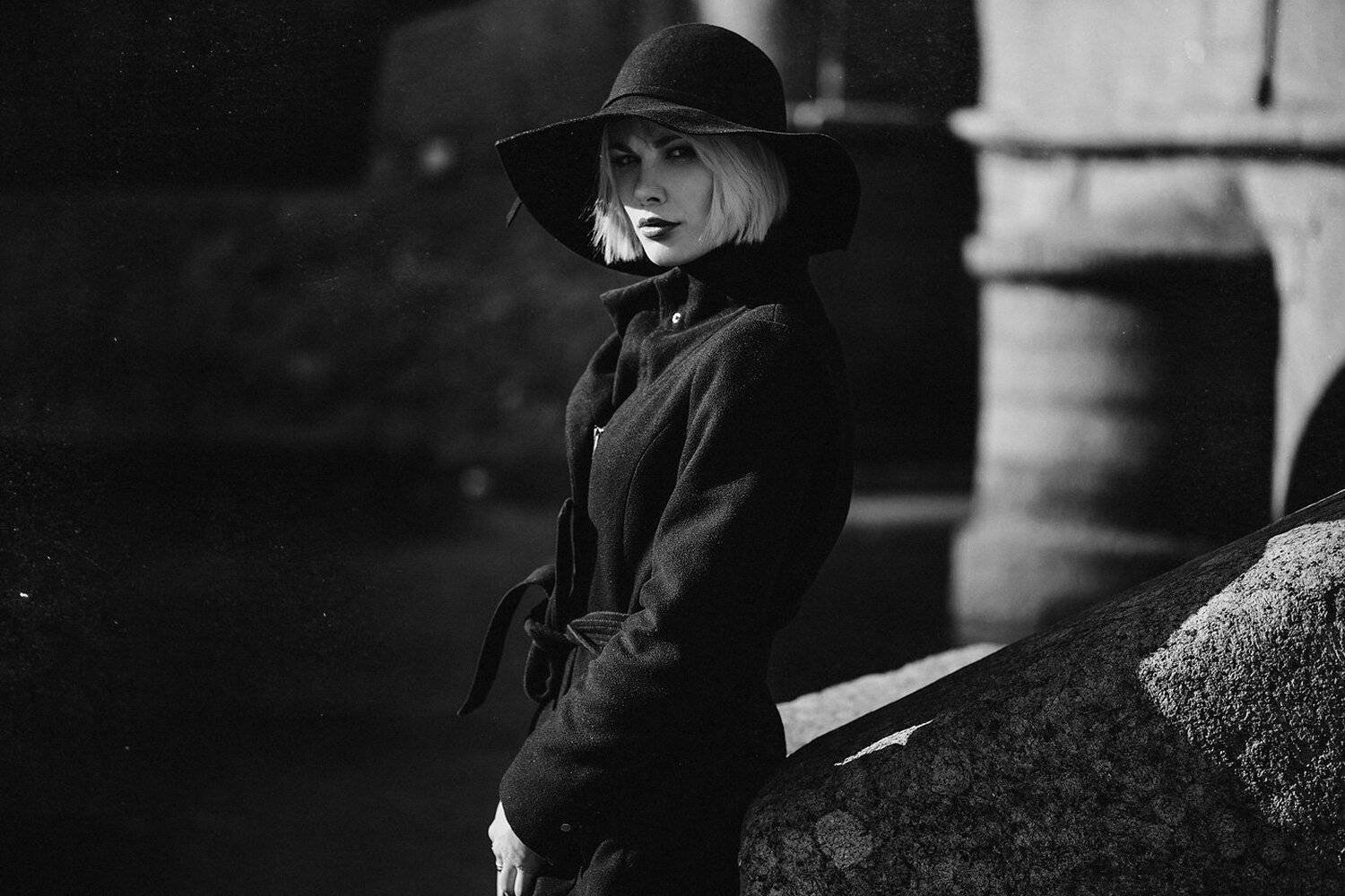 портрет, чб, фото, девушка, графика, Павел Соколов