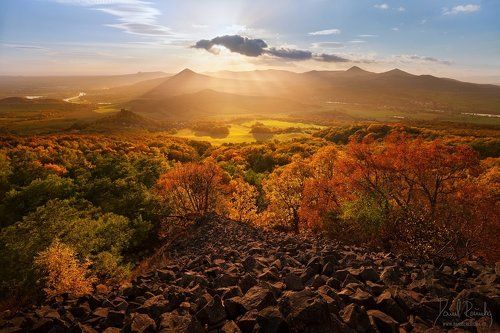 Autumn colors in the Czech Central Mountains