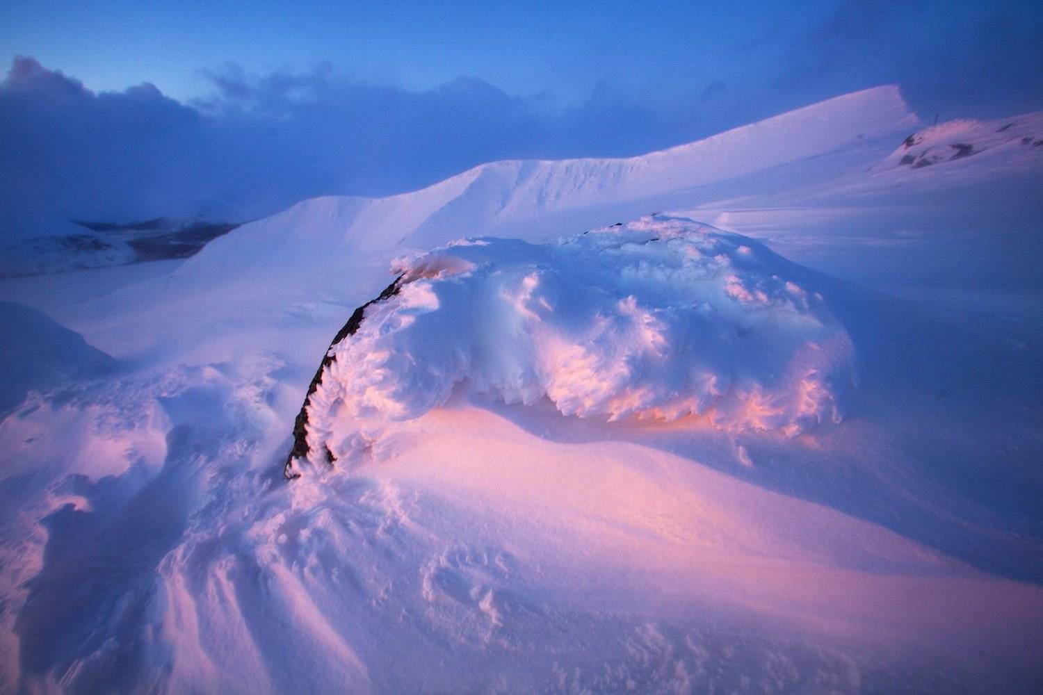 Закат, горы, хибины, снег, наст, Никифоров Егор