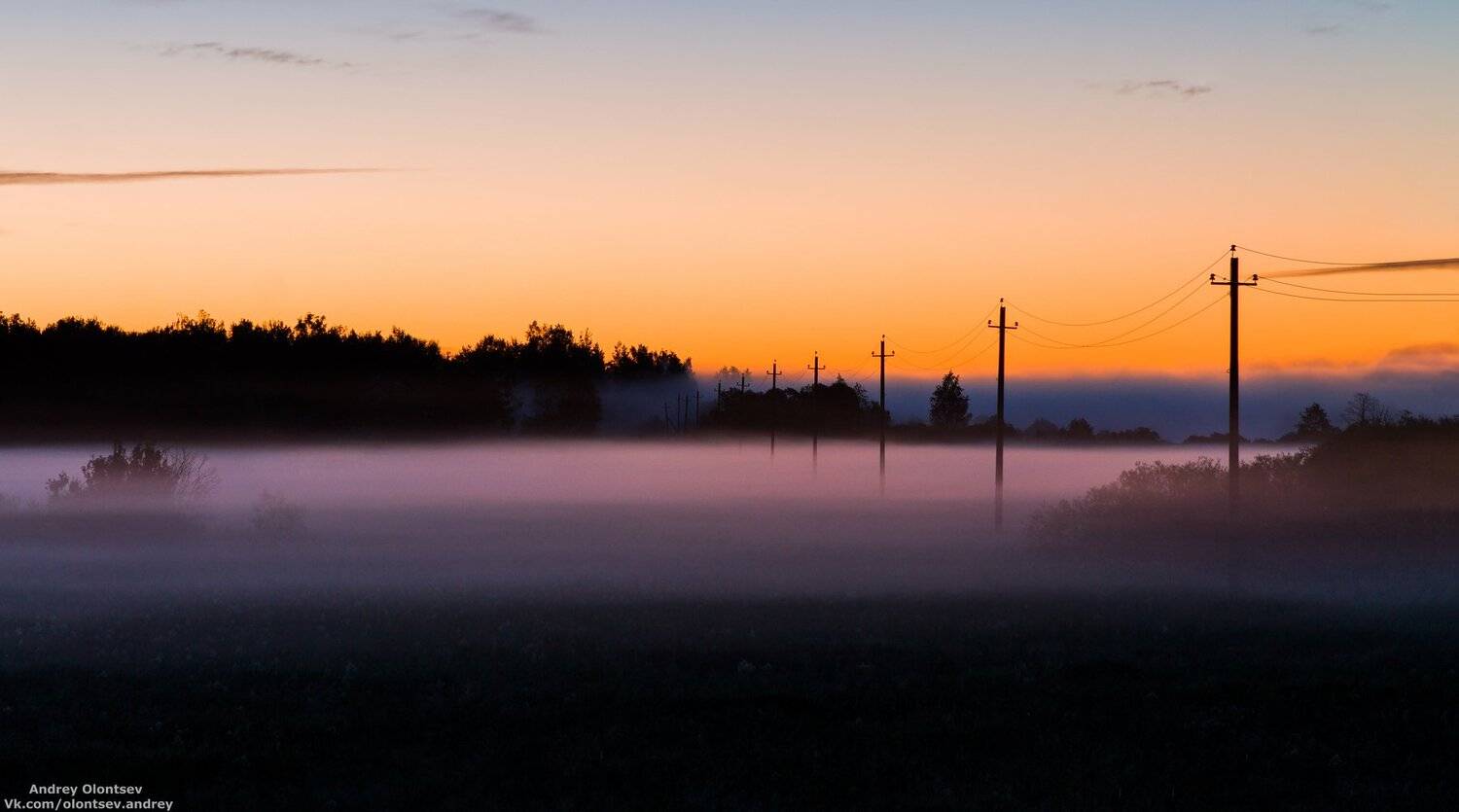 дубна, пейзаж, рассвет, canon, Андрей Олонцев