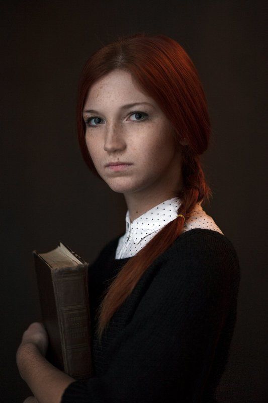 девушка, 2017, портрет, portrait, глаза, прическа, pretty, рыжая Marina фото превью