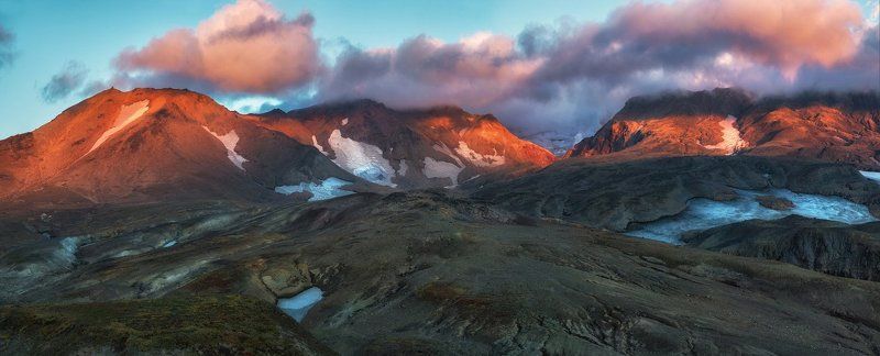 Камчатка, Мутновский вулкан Вулкан Мутновский и окрестности. фото превью