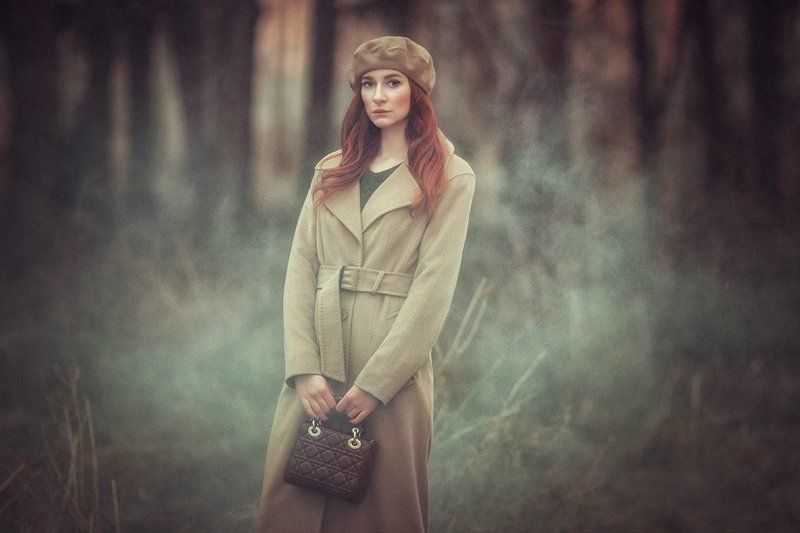 портрет, модель, весна, красный, природа, прическа, фотография, liliyanazarova Ekaterina | Liliya Nazarova фото превью