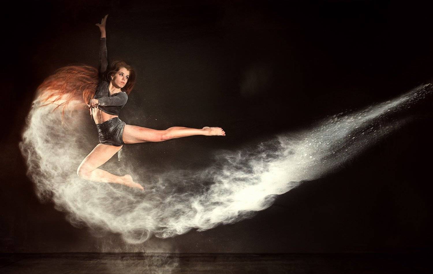 студия, мука, прыжки, jumping, фотошоп, Сухарь Александр