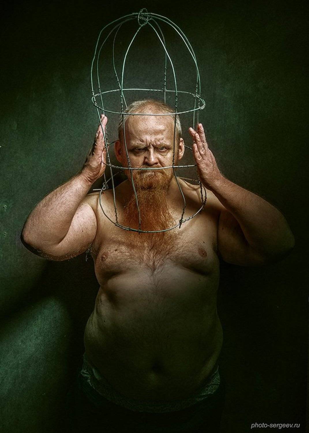 мужчина, клетка, аллегория, арт, фото-арт, Александр Сергеев