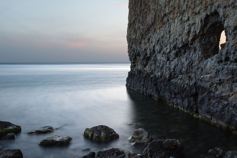 чёрное, море;, скала, парус Скала фото превью