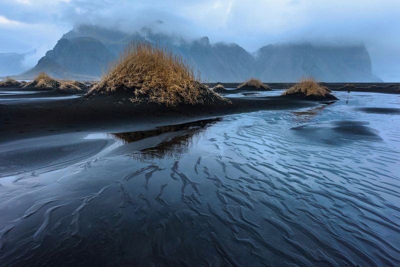 исландия Дождливый Stokksnes фото превью