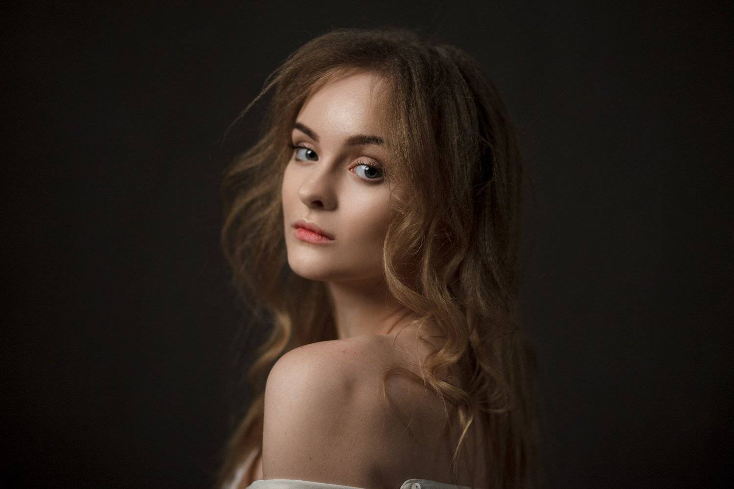 девушка, 2017, портрет, portrait, глаза, прическа, pretty, Василий Жуков