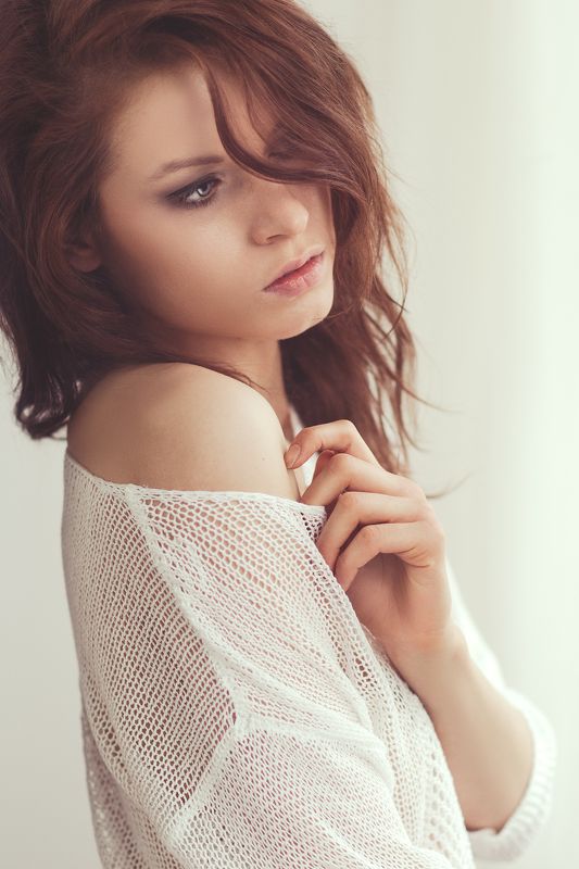 portrait, color, girl, female, natural light, eyes,emotions Martyna фото превью