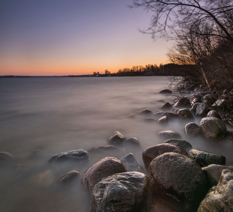 минское море. штатив, лютый ветер и мокрые по колено ноги.. За несколько минут до... фото превью