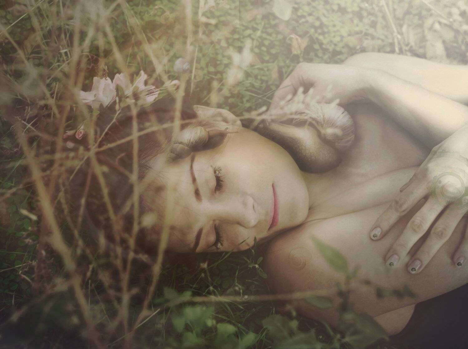улитка,девушка,природа, Мария Буданова