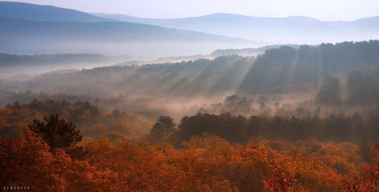 Крым, рассвет, туман, горы, утро., Семенюк Василий