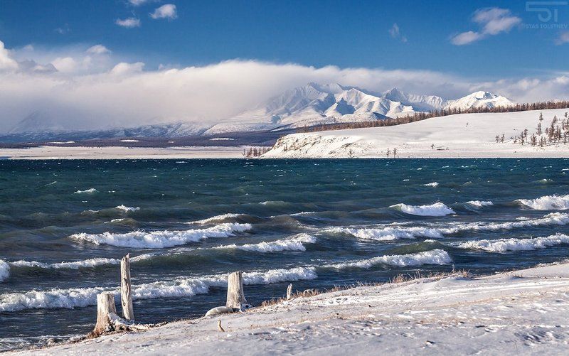 монголия, хубсугул, горы Озеро Хубсугул фото превью