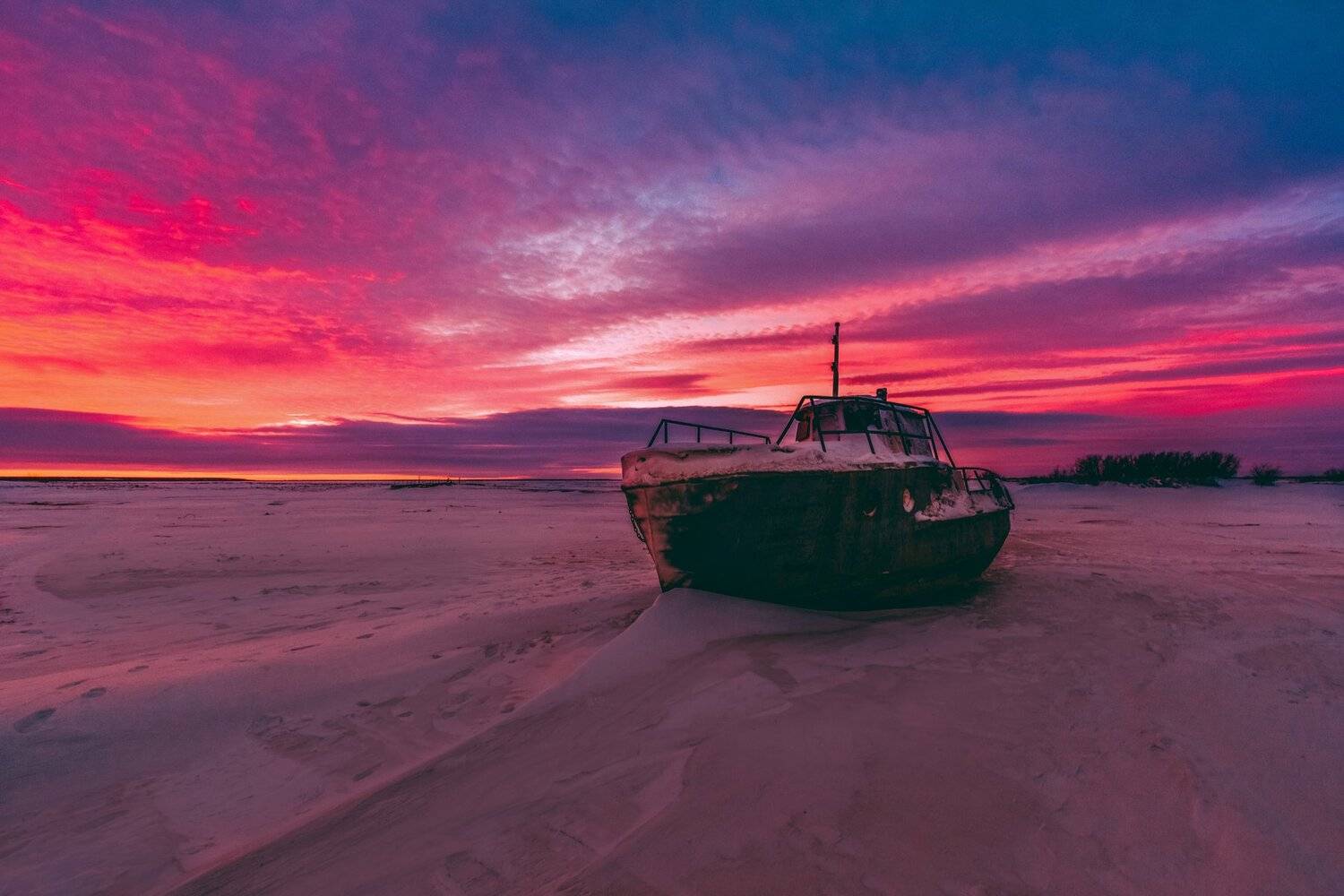 ямал , сибирь, природа , корабль, закат салехард ,рассвет, Настя Братка