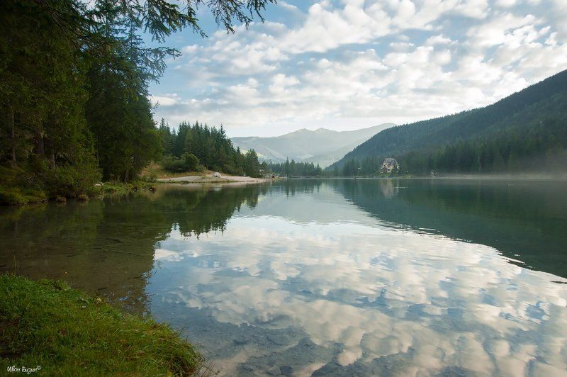 toblacher see, озеро, утро, лето, италия, тироль Toblacher See фото превью