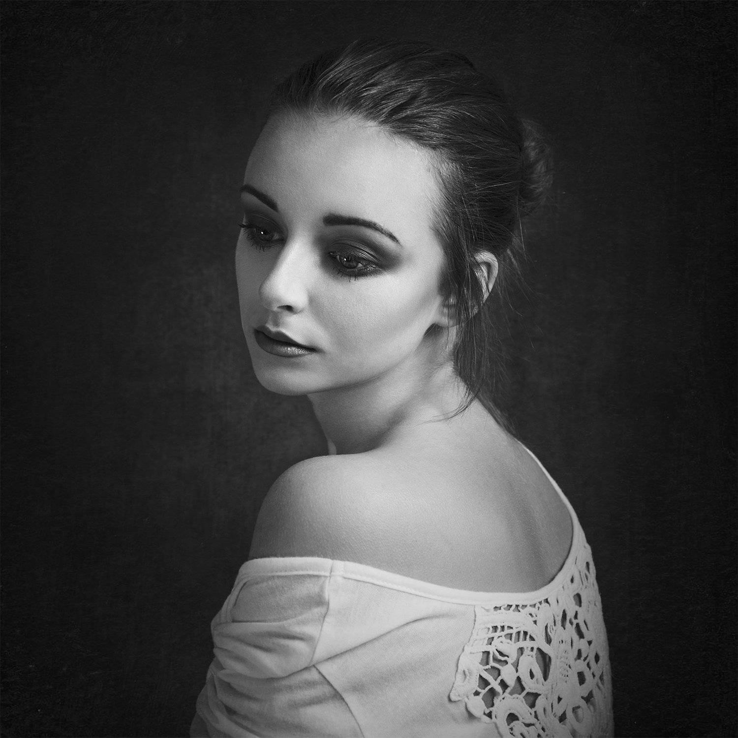 portrait, beautiful, beauty, lovely, pretty, gorgeous, amazing, cute, face, young, girl, awesome, jozefkiss, photography, nikonphotography, enikő, blackandwhite,, Jozef Kiss