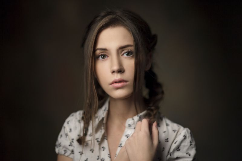 девушка, 2017, портрет, portrait, глаза, прическа, pretty Xenia фото превью
