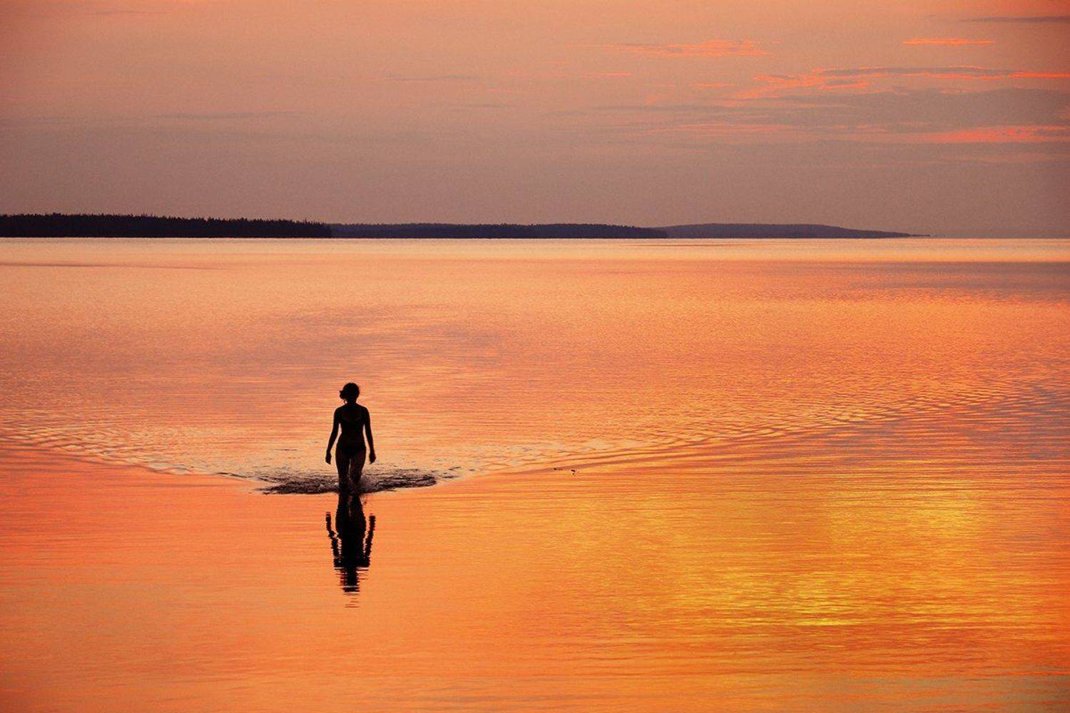 кольский, умба, закат, озеро, Лопухов Сергей