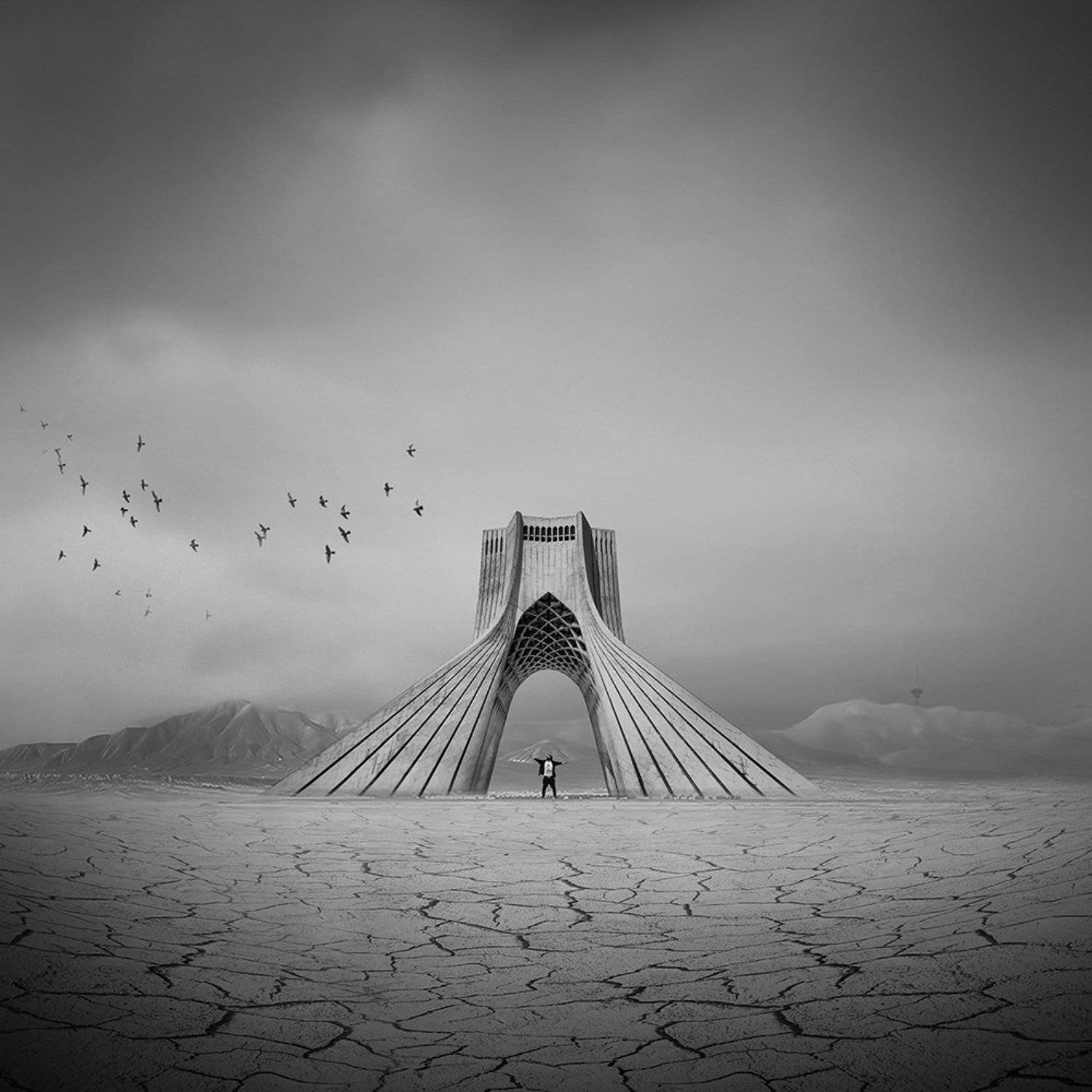 #man, #cloudly, #bnw, #fine_art, #sky, #cloud, #mehrzad_photo, #hossein_mehrzad, #black_and_white, #b&w, #editing, #photoshop, #creative, #photo_art, #digital, #mehrzad, #photography, #creative_art, #consept_art, #freedom, #woman, #blood, #pesonal, #crush, Hossein Mehrzad