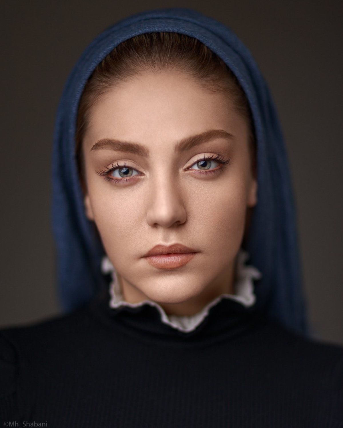 portrait, beauty, headshot, studio, lighting, profoto, canon, face, model, eyes,, mohammad hossein