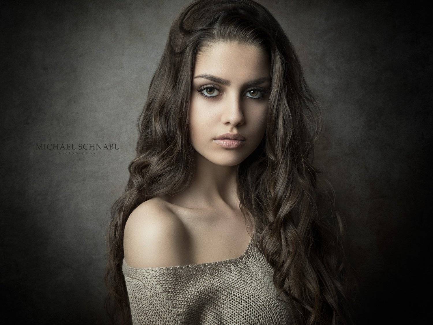 portrait, woman, long hair, fine art portrait,, Michael Schnabl