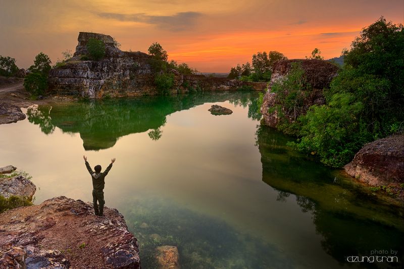 #sunrise #tapa #angiang #lake Sunrise Ta Pa lake фото превью
