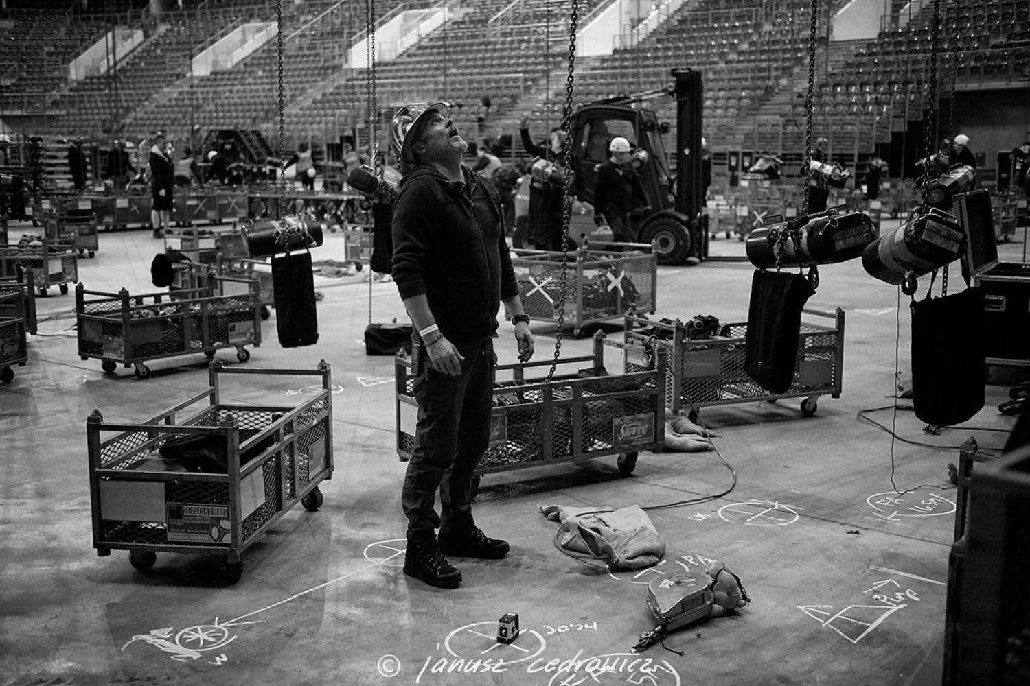 rigger, riggers, rigging, concert, show, gig, art, music, silesia, team, high, worker, height,, Janusz Cedrowicz
