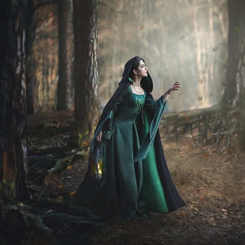 medieval girl portrait light Into the light фото превью